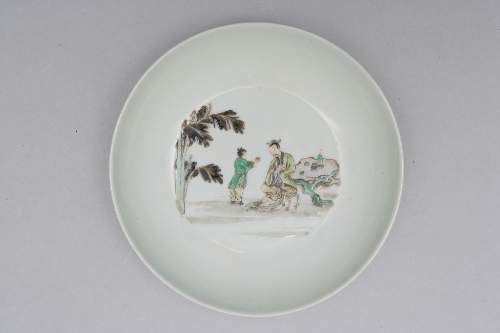 图片[2]-Multicolored figure plate-China Archive